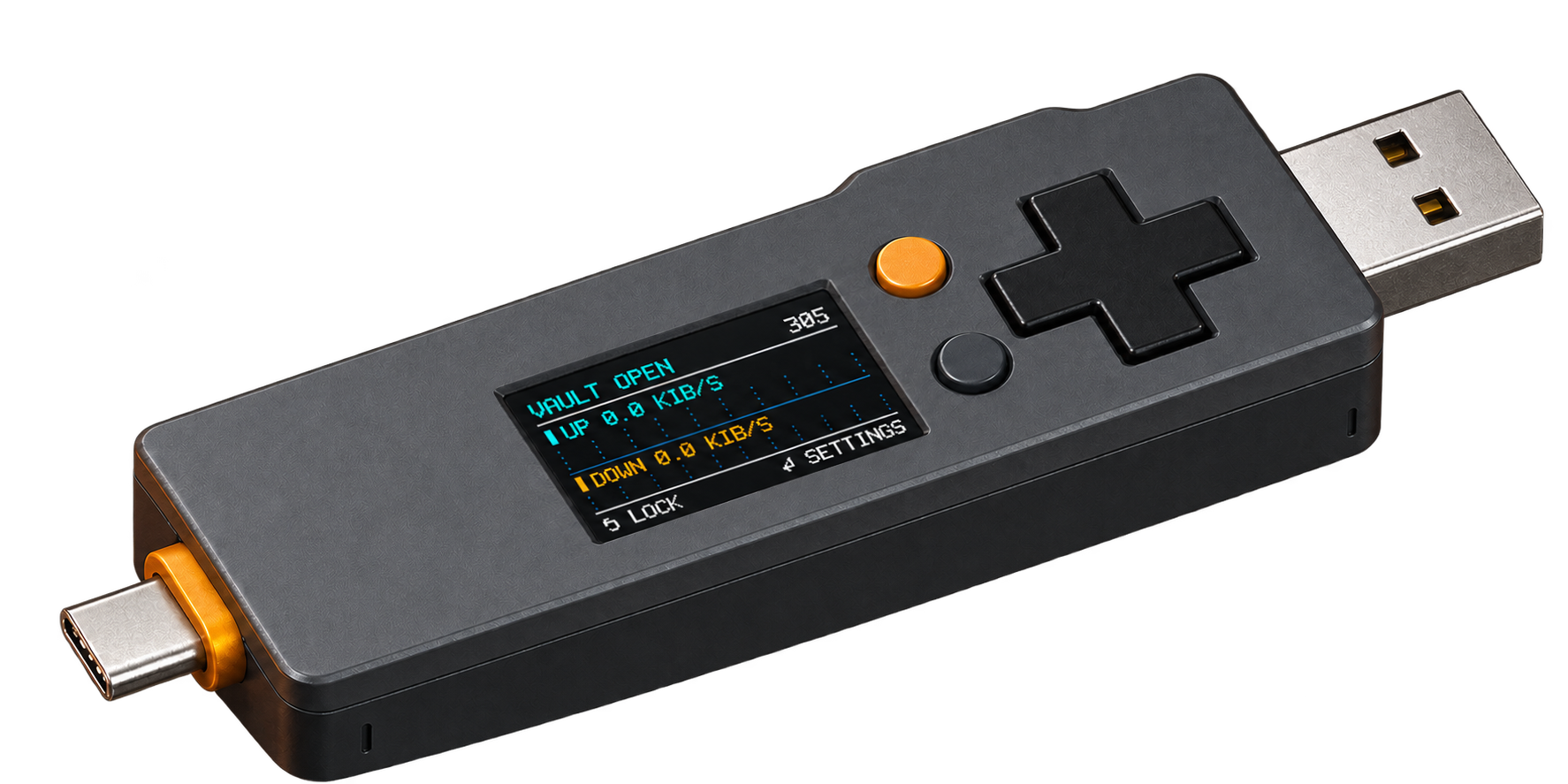 Fuse Vault concept showing a screen, directional controls and USB connectors